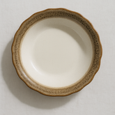 Handmade Ceramic Bowl with Speckled Glaze and Textured Rim – Warm Beige