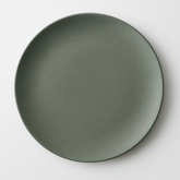 Handmade Ceramic Dinner Plate with Speckled Sage Green Glaze