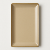 Handmade Ceramic Large Platter with Gradient Glaze – Beige