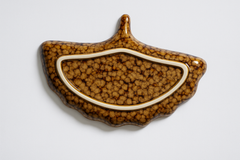 Handmade Ceramic Medium Platter/Serving Dish with Artistic Glaze – Green and Brown