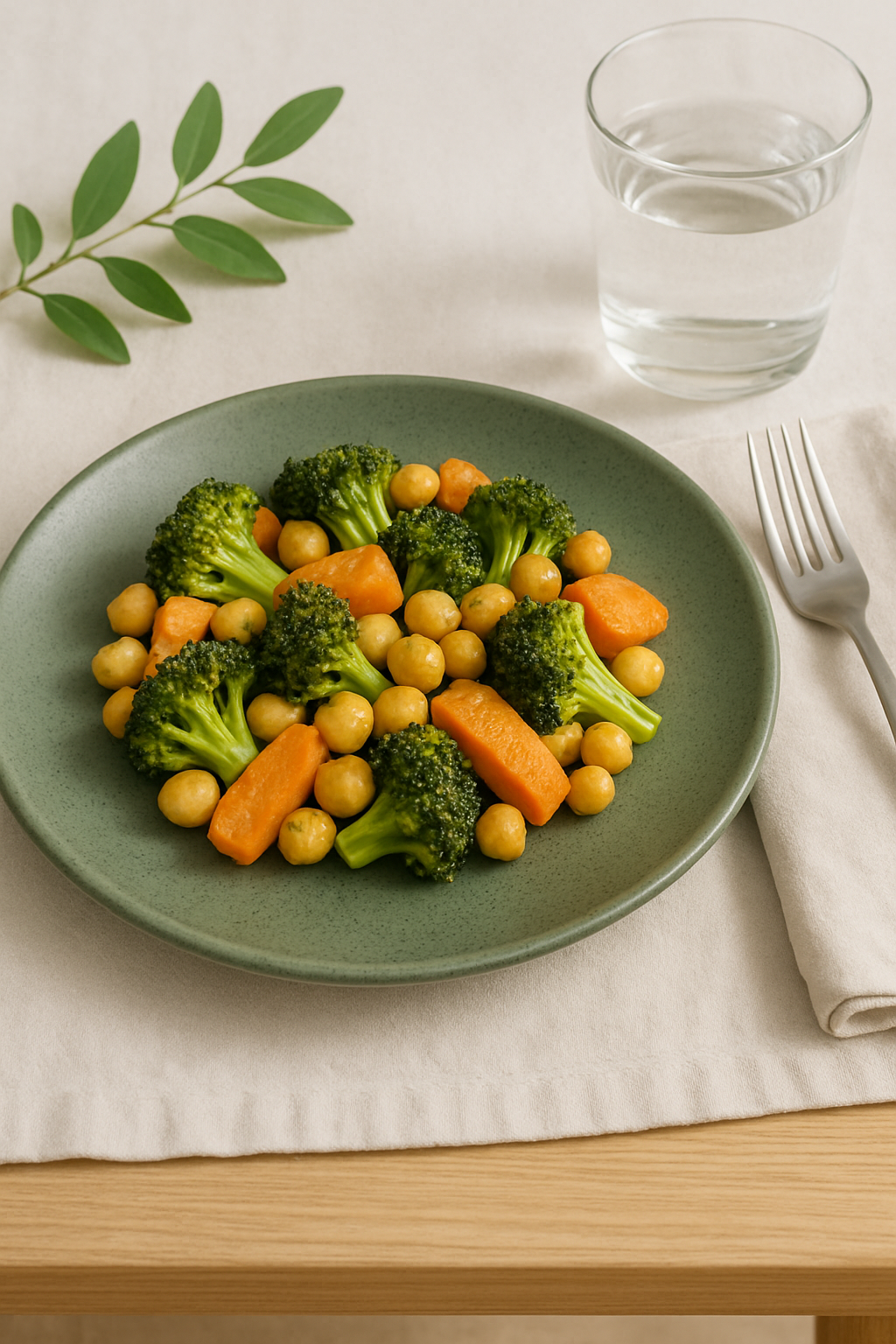 Handmade Ceramic Dinner Plate with Speckled Sage Green Glaze
