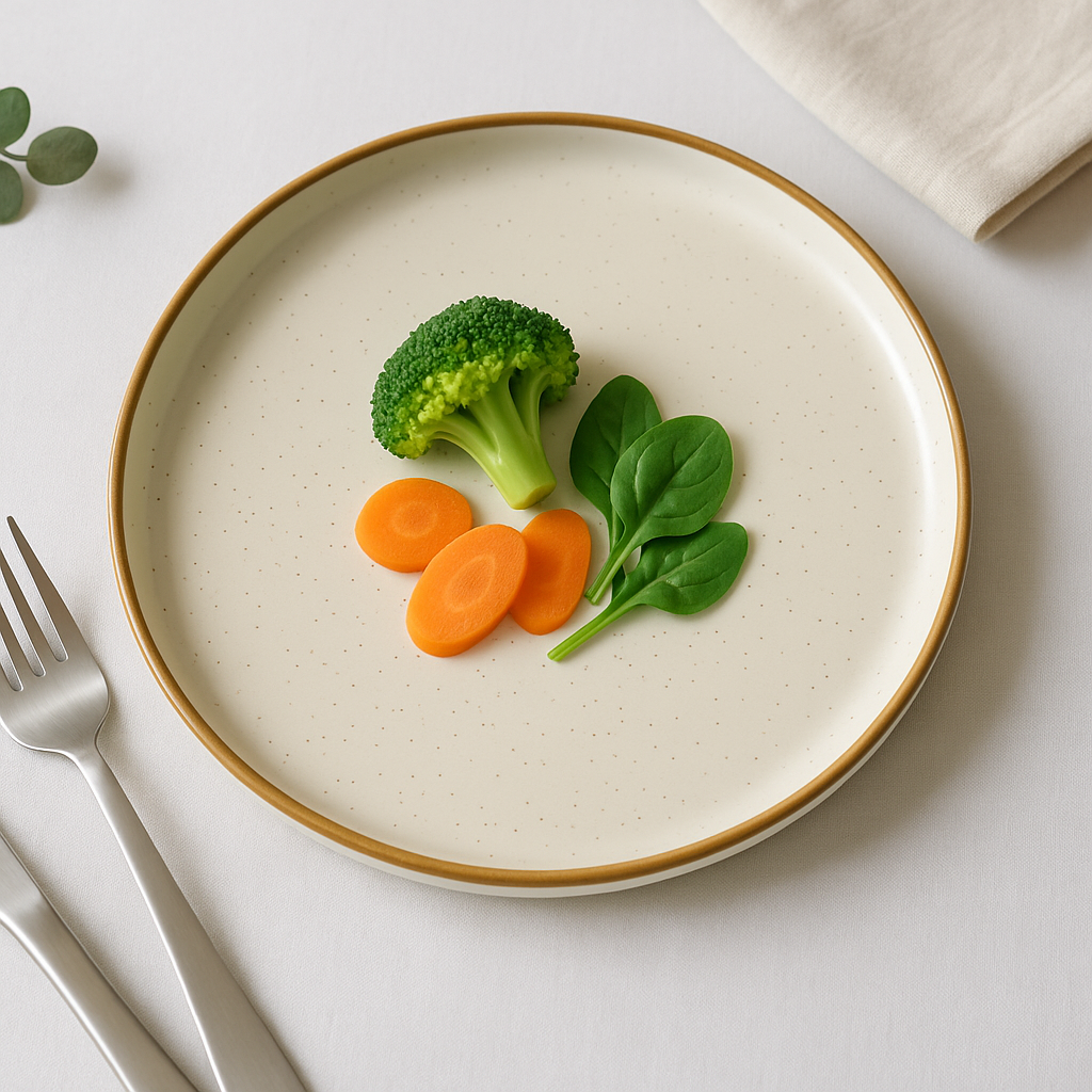 Handmade Ceramic Full-Sized Dinner Plate with Golden Edge – Cream with Subtle Speckles