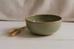 Handmade Ceramic Small Bowl with Speckled Glaze – Sage Green