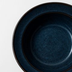 Handmade Ceramic Soup/Pasta Bowl with Blue Speckles – Dark Blue