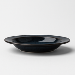 Handmade Ceramic Soup/Pasta Bowl with Blue Speckles – Dark Blue