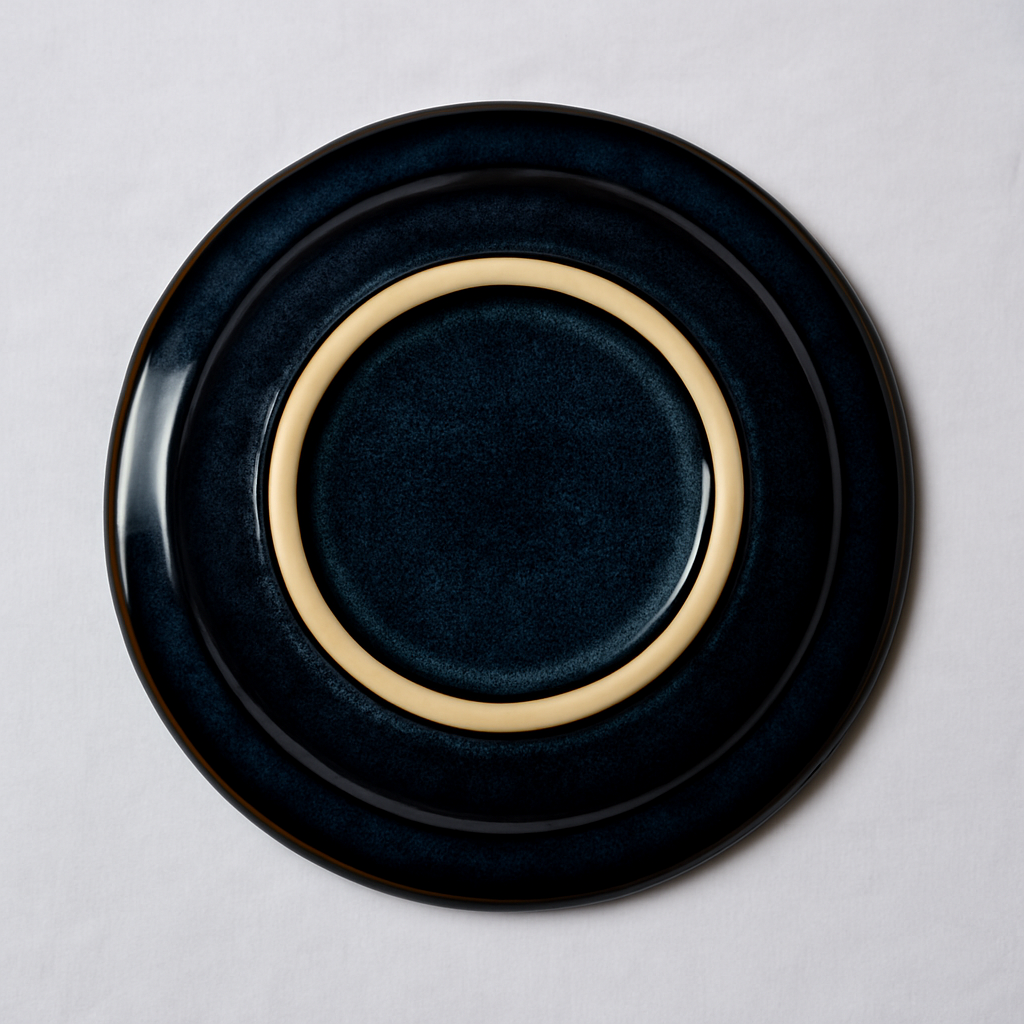 Handmade Ceramic Soup/Pasta Bowl with Blue Speckles – Dark Blue