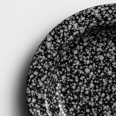 Handmade Ceramic Soup/Pasta Bowl with Black and White Speckles – Modern Design