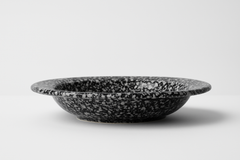 Handmade Ceramic Soup/Pasta Bowl with Black and White Speckles – Modern Design